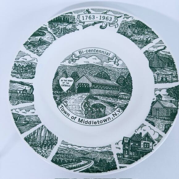 Kettlesprings Town of Middletown New York Bi Centennial 1763-1963 Green Collect - Picture 12 of 12